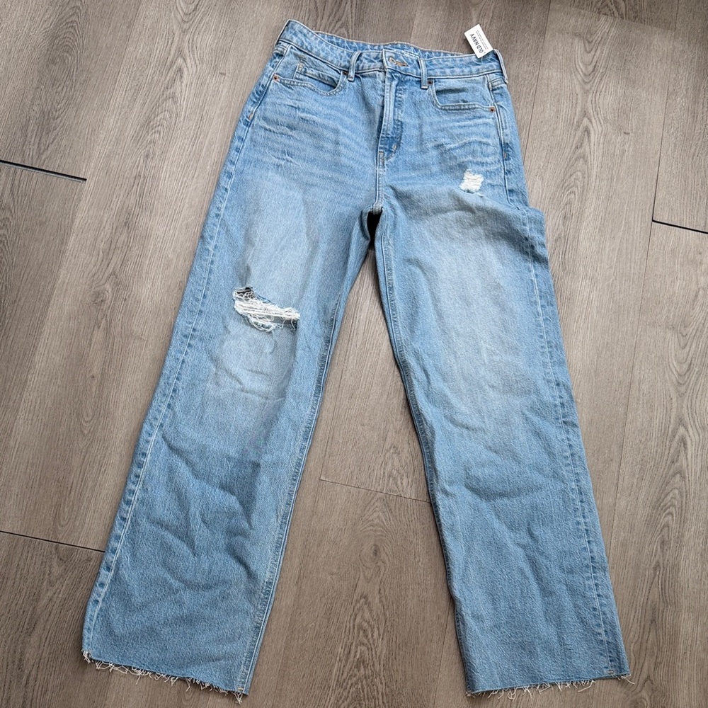 Old Navy Women's Light Blue Straight Leg Jeans